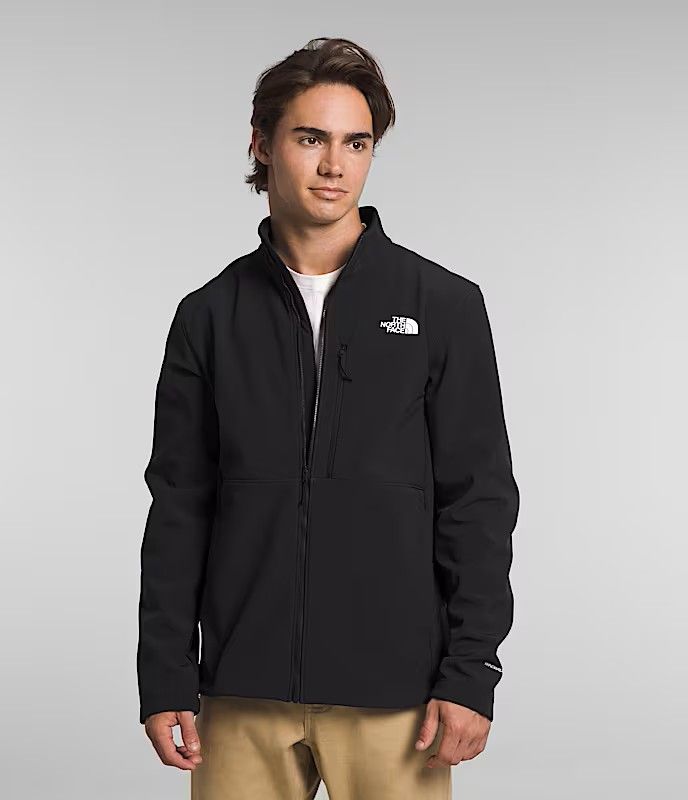 THE NORTH FACE MENS APEX BIONIC 3 SOFTSHELL JACKET, Color: TNF BLACK/NPF, Size: LARGE