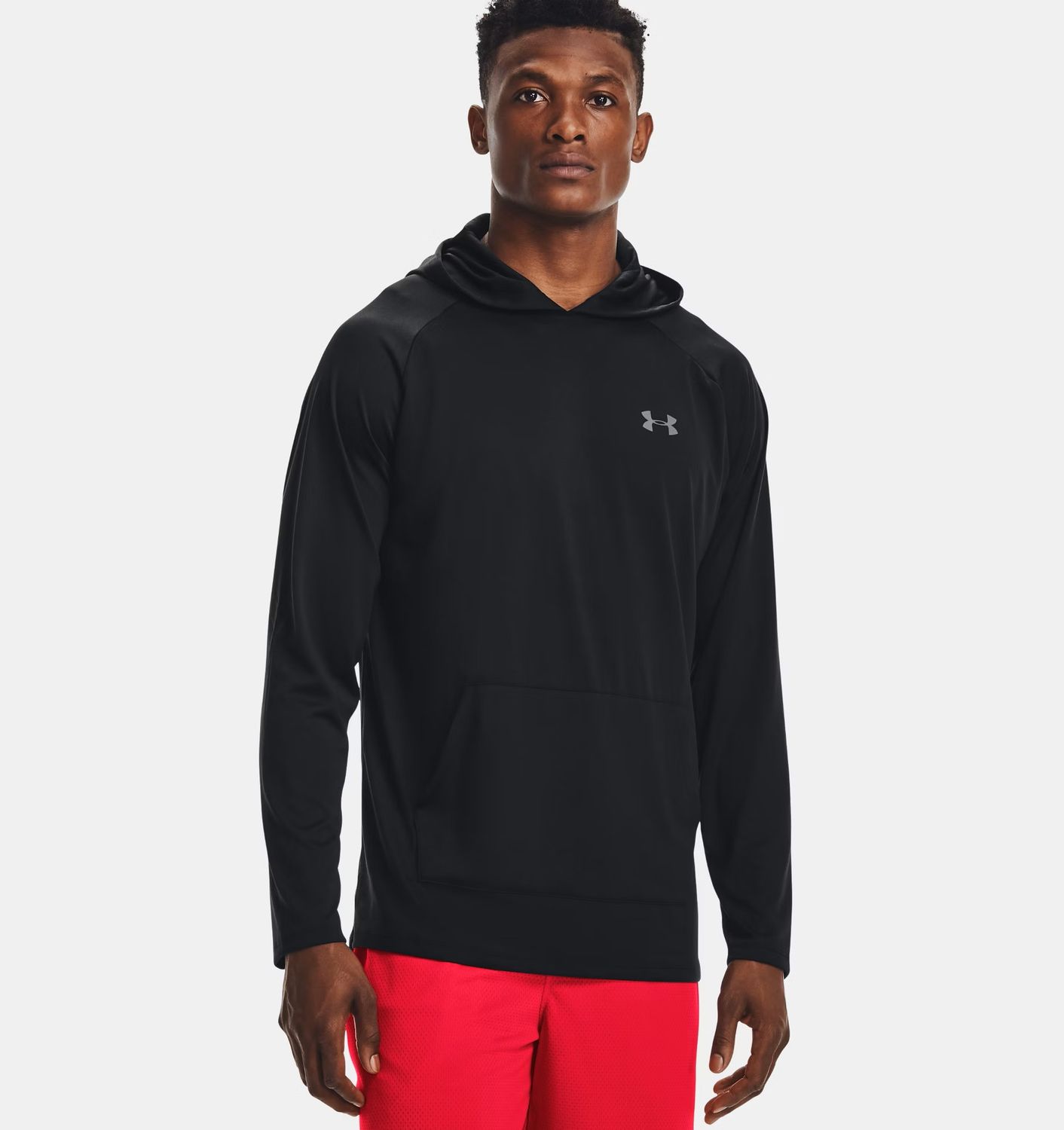 MAIN IMAGE OF UNDER ARMOUR MENS TECH 2.0 HOODIE IN BLACK XXL WITH WICKS SWEAT FOR QUICK-DRYING AND …