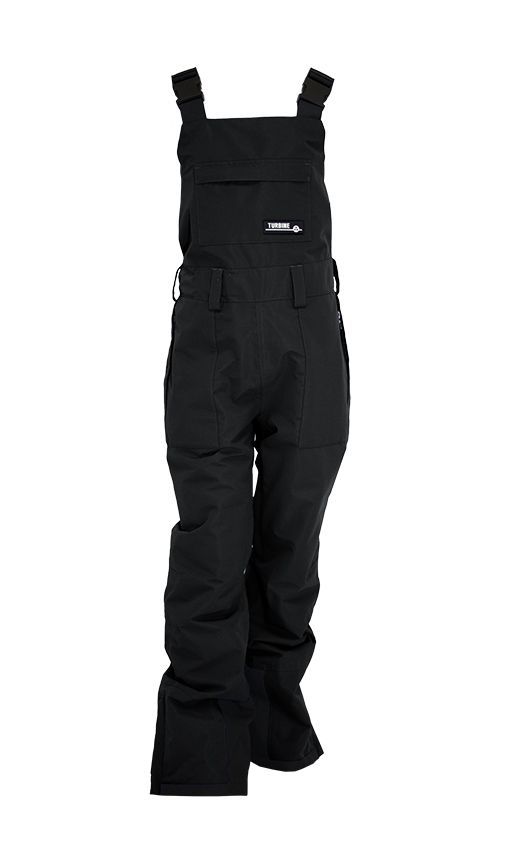 MAIN IMAGE OF TURBINE WOMENS LONGTRAIL BIB SNOW PANT IN BLACK XS REGULAR WITH ADDED STRETCH FOR COM…