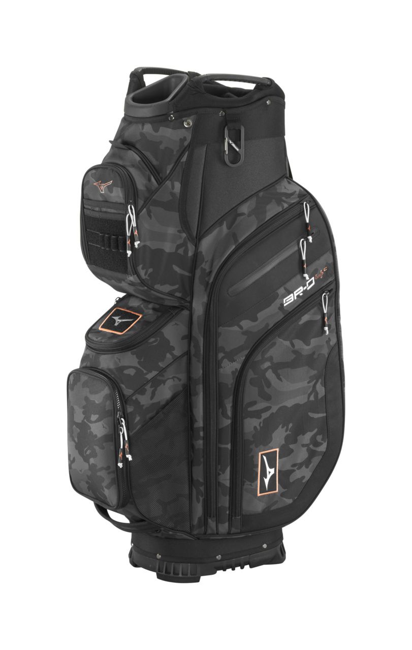 MIZUNO BR-D4C 14-WAY CART BAG, Color: BLACK CAMO/COPPER