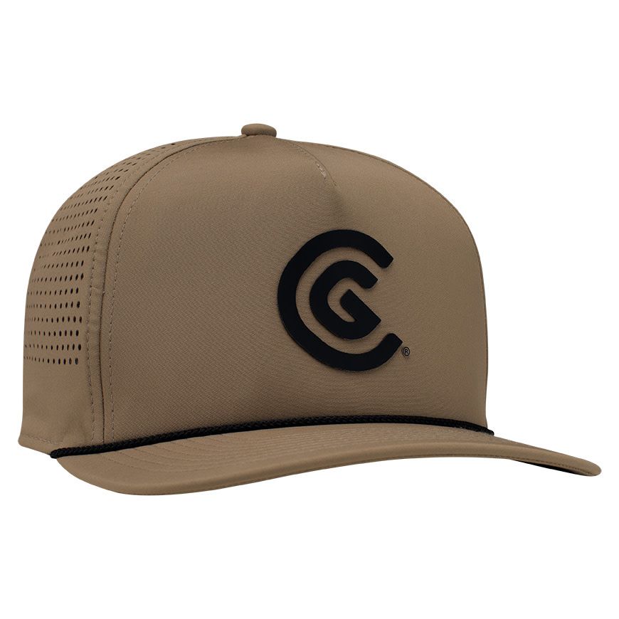 CLEVELAND MENS STATEMENT COLLECTION STINGER GOLF HAT, Color: KHAKI, Size: ADJUSTABLE