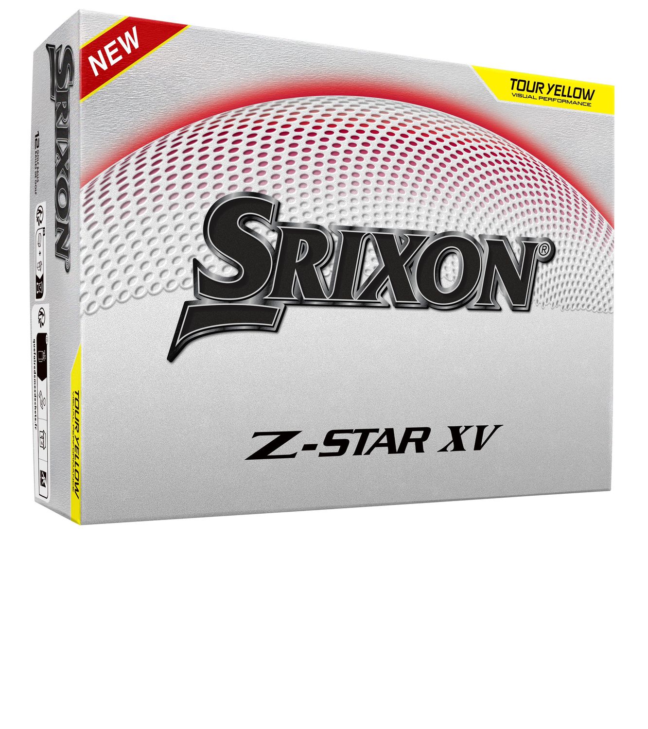 SRIXON UNISEX Z-STAR XV GOLF BALL 26, Color: YELLOW, Size: DOZEN