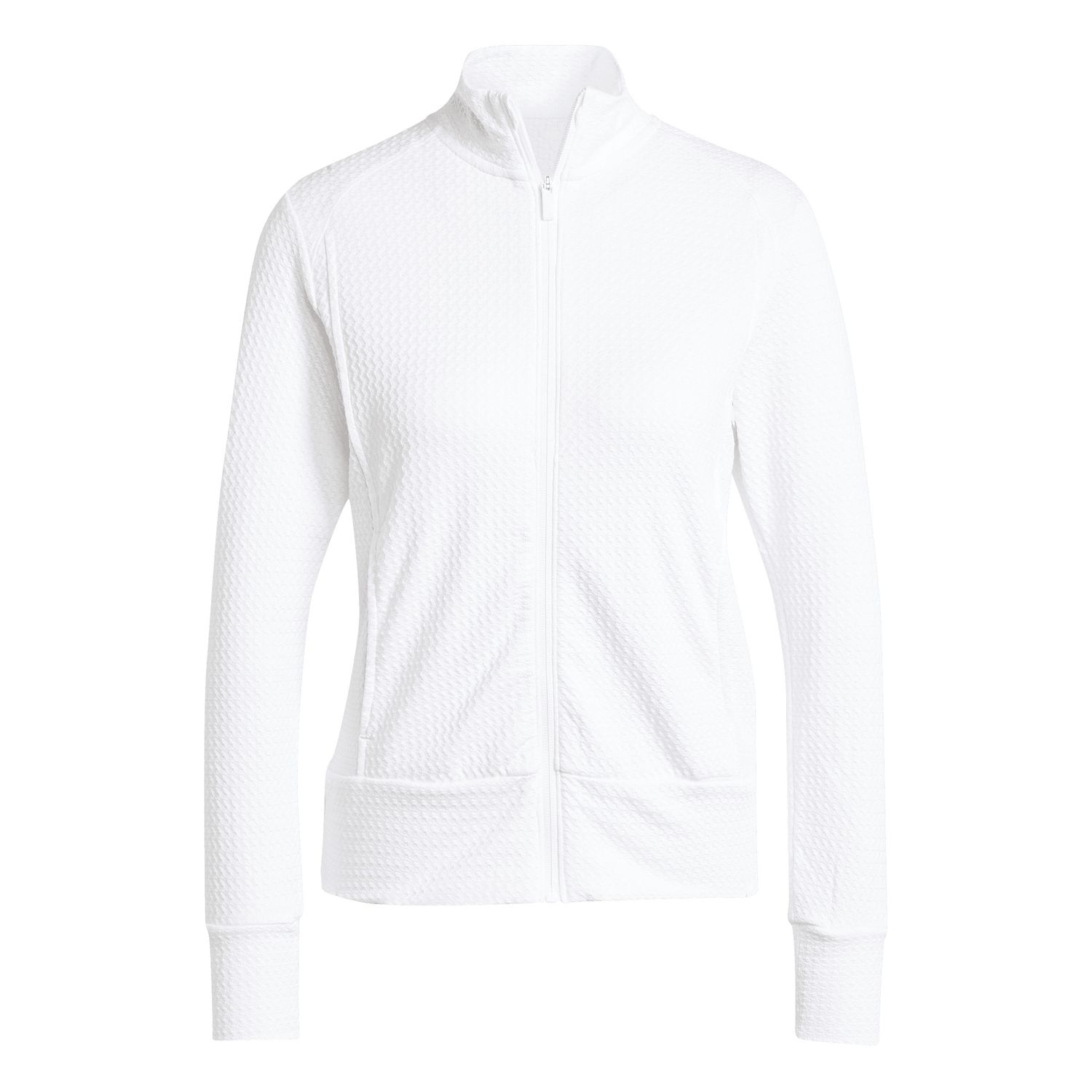 ADIDAS WOMENS ULTIMATE TEXTURED JACKET, Color: WHITE, Size: XS