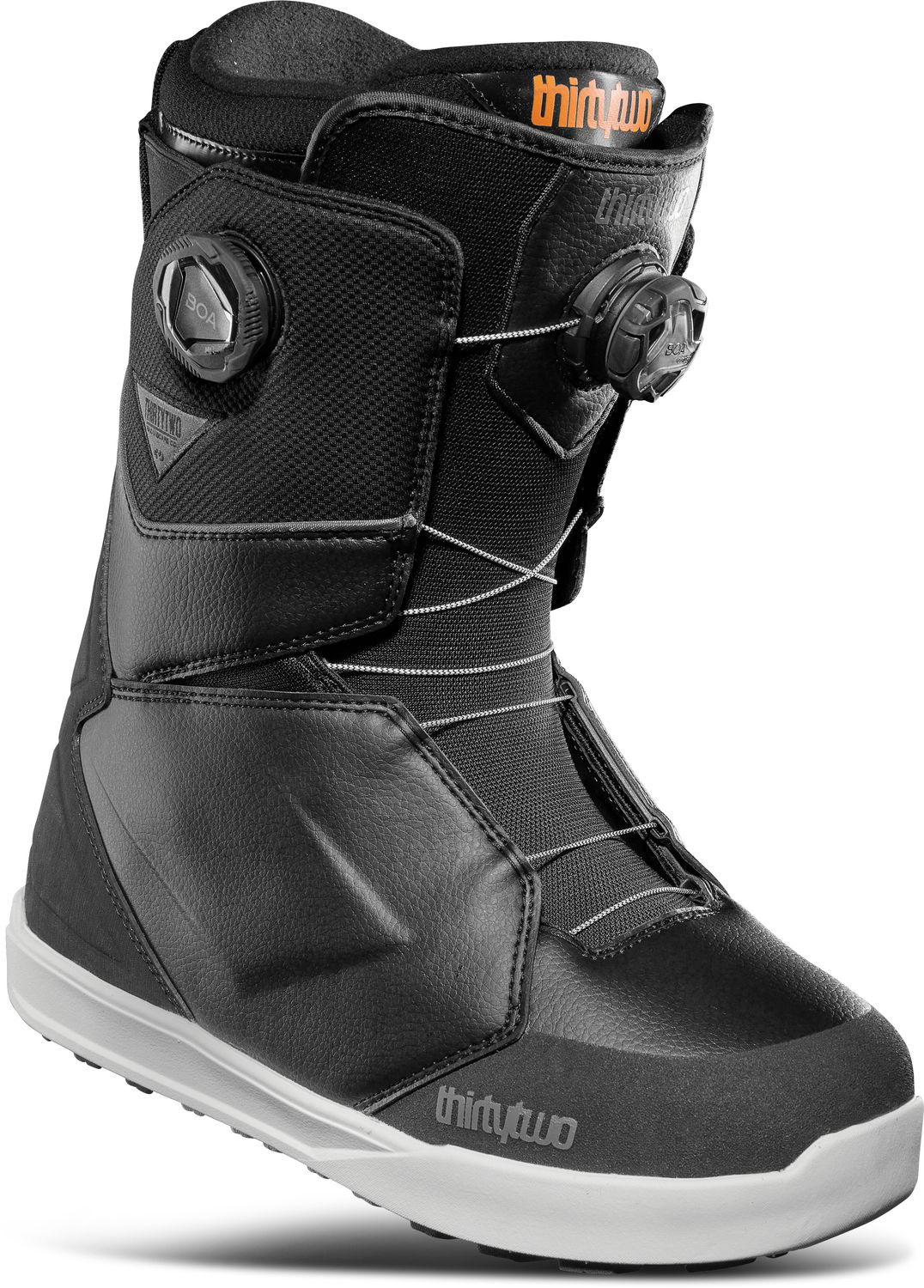 THIRTY TWO MENS LASHED DOUBLE BOA SNOWBOARD BOOTS 25, Color: BLACK/GREY, Size: 11W