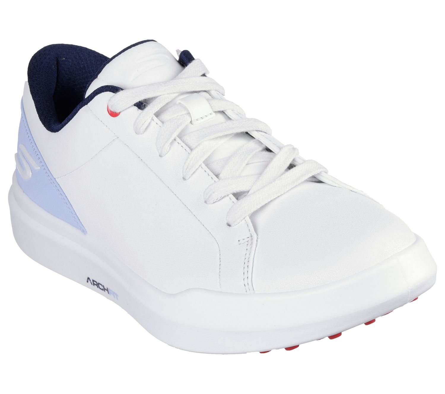 SKECHERS WOMENS GO GOLF DRIVE 6 GOLF SHOES 25, Color: WHITE/LIGHT BLUE, Size: 6