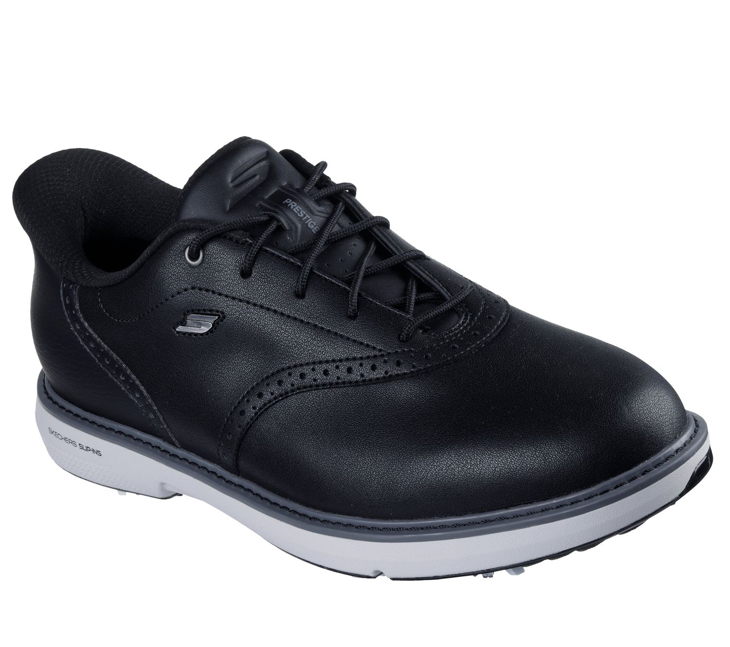 SKECHERS UNISEX GO GOLF PRESTIGE GOLF SHOES, Color: BLACK, Size: 9.5