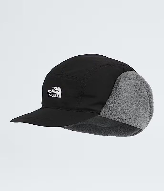 THE NORTH FACE UNISEX YUMIORI TRAPPER WINTER HAT, Color: TNF BLACK/SMOKED PEARL, Size: L/XL