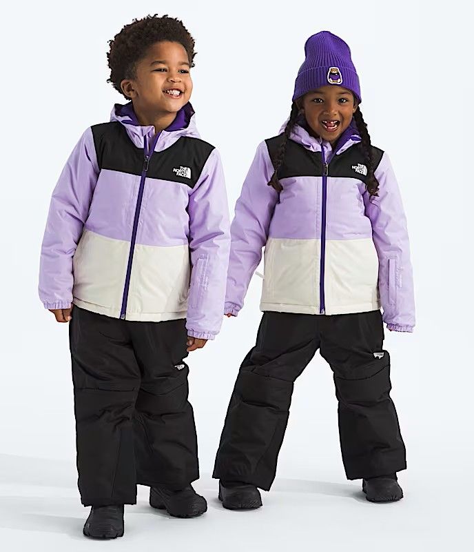 THE NORTH FACE YOUTH FREEDOM INSULATED WINTER JACKET 26, Color: LITE LILAC/WHITE DUNE, Size: 3T