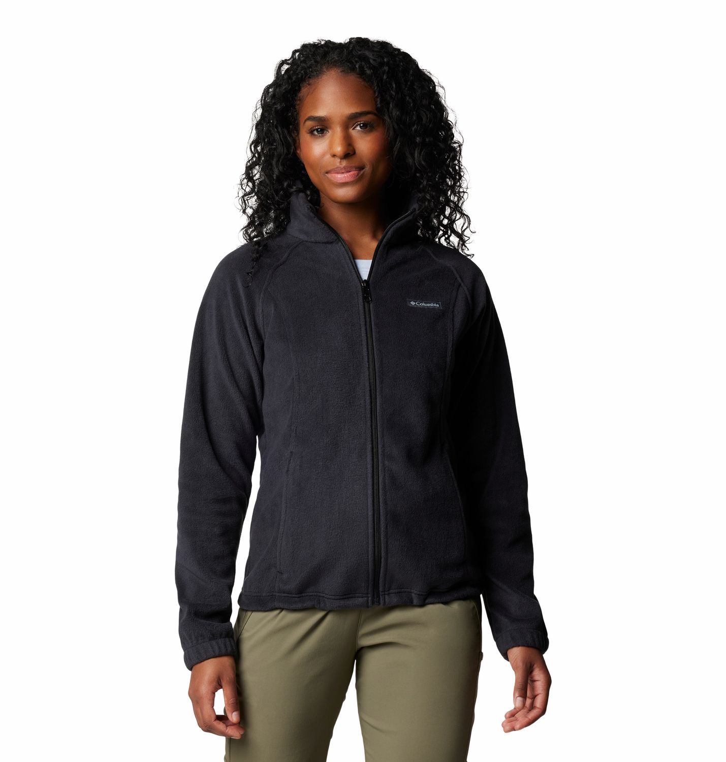 COLUMBIA WOMENS BENTON SPRINGS™ FULL ZIP SWEATER, Color: BLACK, Size: XS