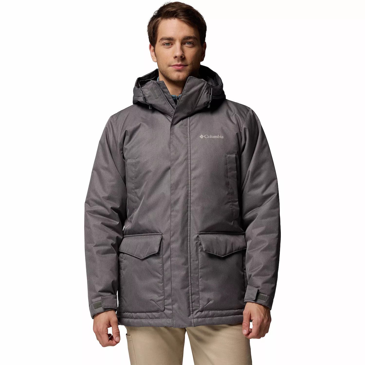 MAIN IMAGE OF COLUMBIA MENS PINES LAKE™ PARKA IN CITY GREY SMALL WITH WATER REPELLENCY AND MEDIUM W…