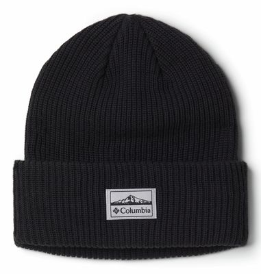 FRONT VIEW OF COLUMBIA UNISEX LOST LAGER™ II BEANIE FEATURES SOFT RIBBED KNIT FABRIC AND WARMTH ON …
