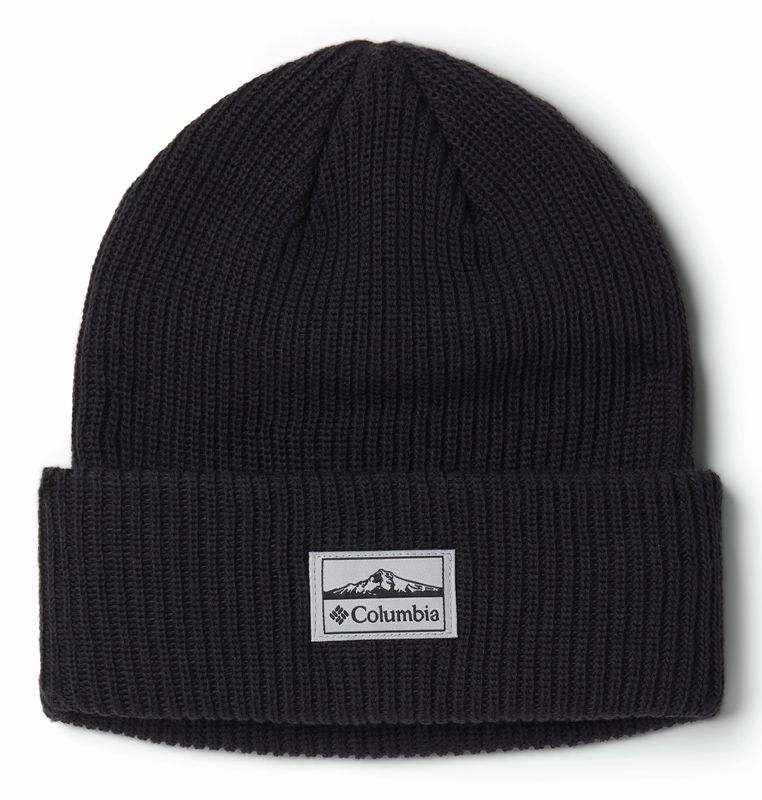FRONT VIEW OF COLUMBIA UNISEX LOST LAGER™ II BEANIE FEATURES SOFT RIBBED KNIT FABRIC AND WARMTH ON …