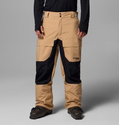 FRONT VIEW OF COLUMBIA MENS WINTER DISTRICT™ SNOW PANT FEATURES BREATHABLE WATERPROOFING AND MEDIUM…
