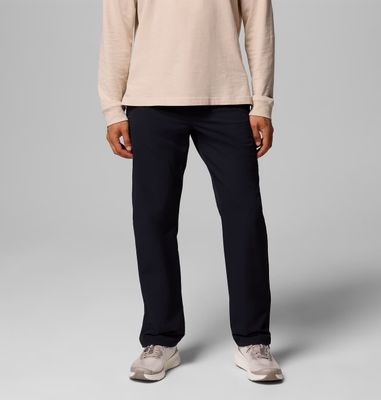 FRONT VIEW OF COLUMBIA MENS ROC™ TECH CHINO PANT FEATURES WATER REPELLENCY TO STAY DRY AND COMFORT …