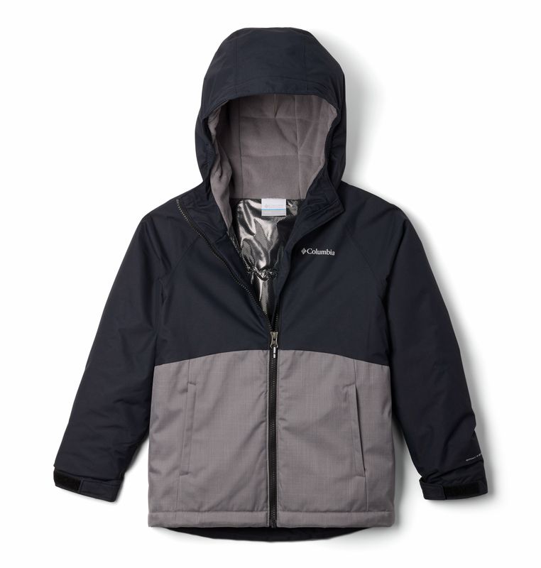 FRONT VIEW OF COLUMBIA YOUTH GIRLS ALPINE ACTION™ III WINTER JACKET FEATURES BREATHABLE WATERPROOFI…