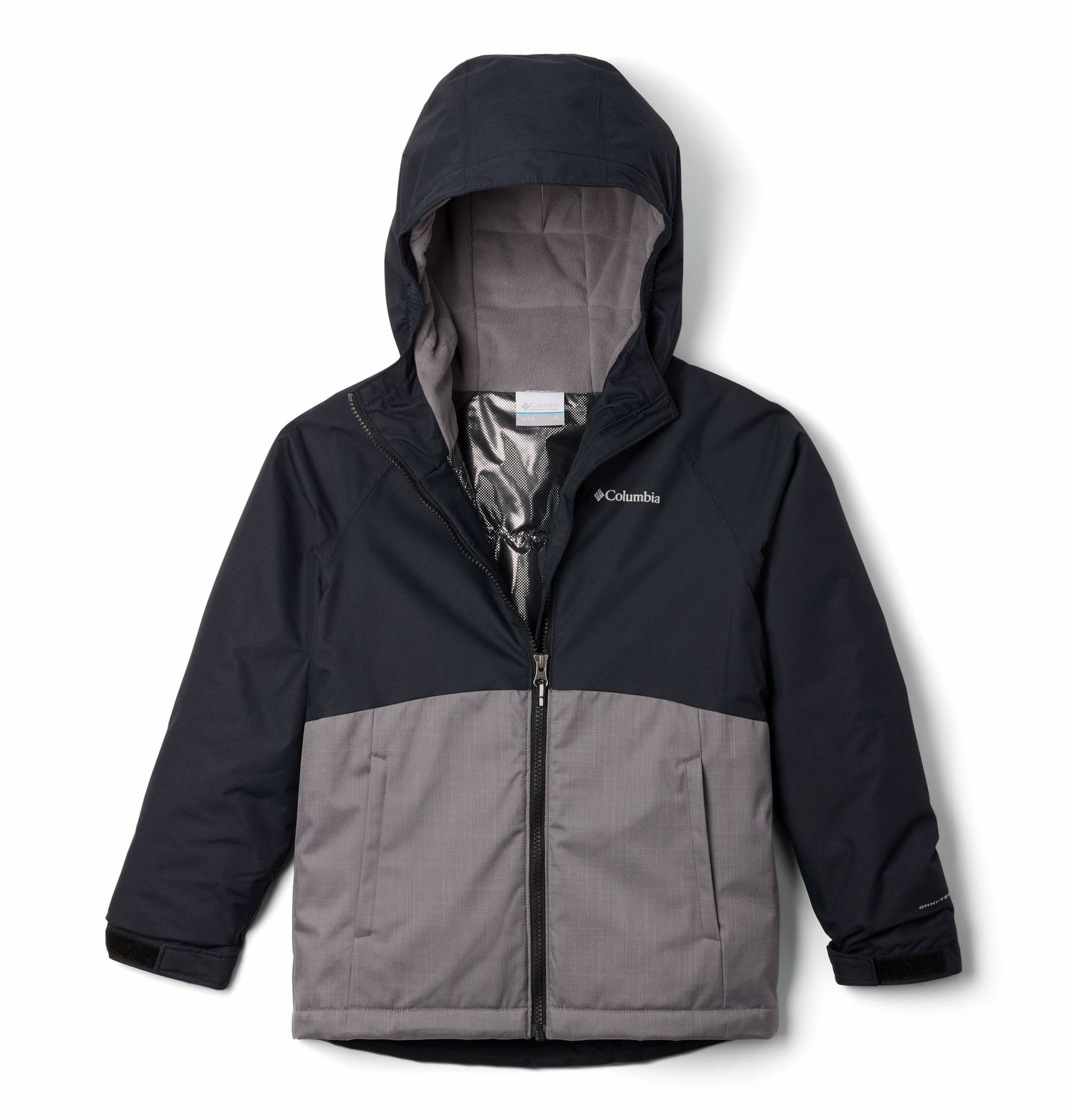 COLUMBIA YOUTH GIRLS ALPINE ACTION ™III WINTER JACKET 26, Color: CITY GREY MELANGE/BLACK, Size: XXS