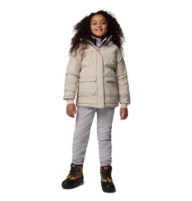 FRONT VIEW OF COLUMBIA YOUTH GIRLS NORDIC STRIDER™ II WINTER JACKET FEATURES BREATHABLE WATERPROOFI…