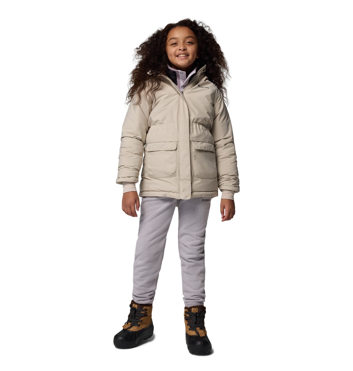 MAIN IMAGE OF COLUMBIA YOUTH GIRLS NORDIC STRIDER™ II WINTER JACKET IN DARK STONE XXS WITH BREATHAB…