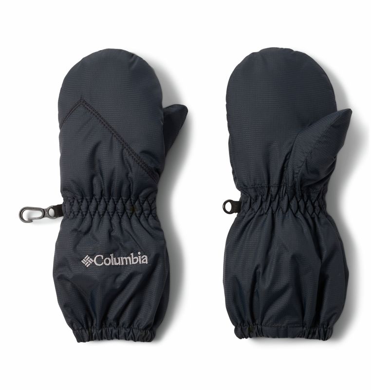 PALM &amp; BACK OF HAND VIEW OF COLUMBIA YOUTH CHIPPEWA™ II LONG MITTEN FEATURES WATER REPELLENCY AND E…