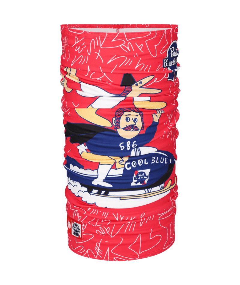 686 UNISEX DOUBLE LAYER NECK GAITER 26, Color: PBR RED, Size: O/S