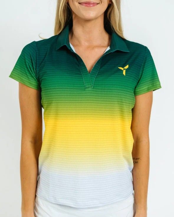 YATTA WOMENS CHROMAFADE LIMITED EDITION POLO 25, Color: CHROMAFADE, Size: XS