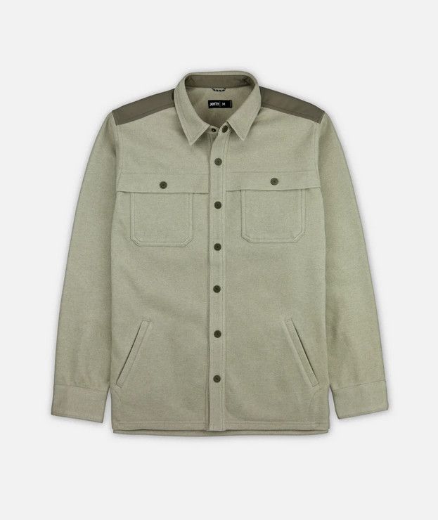 MAIN IMAGE OF JETTY MENS MAVERICK JACSHIRT SOFTSHELL JACKET IN TAN MEDIUM WITH WELT HAND POCKETS AN…