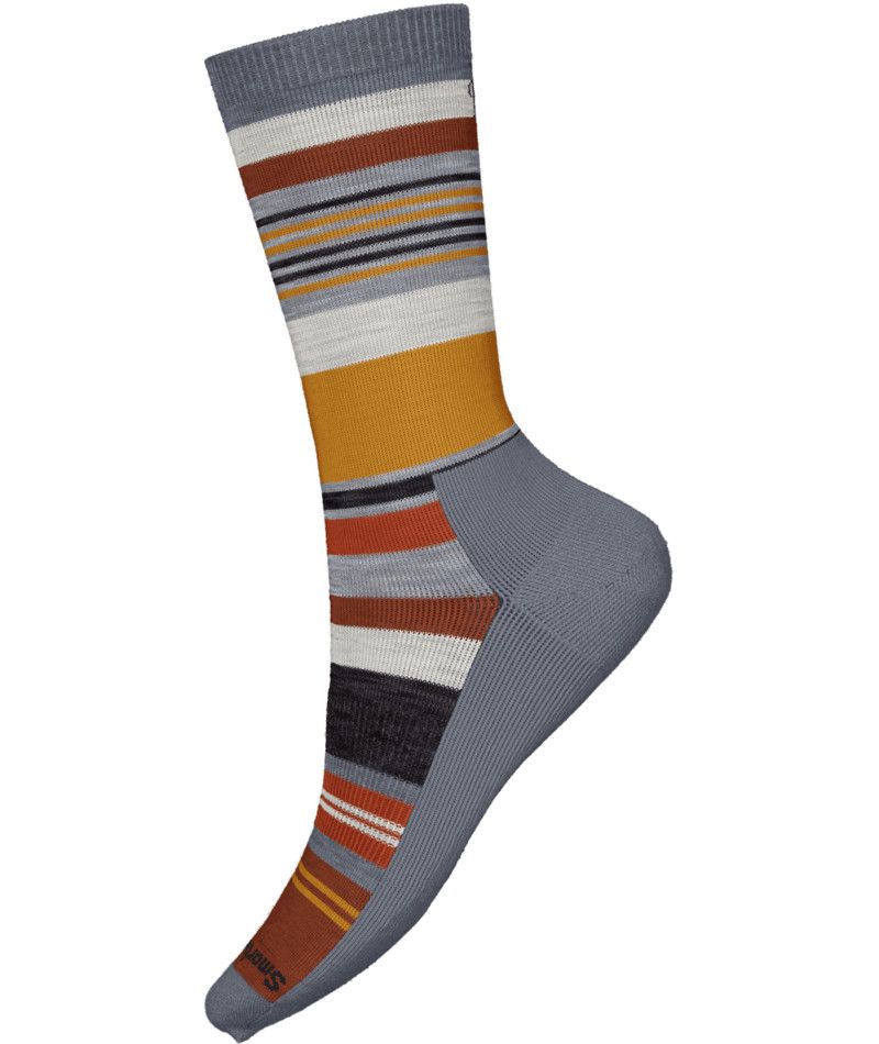 SMARTWOOL WOMENS EVERYDAY JOVIANSPHERE CREW SOCKS, Color: MEDIUM GRAY, Size: MEDIUM