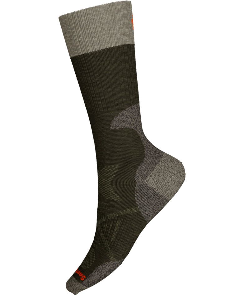 SMARTWOOL UNISEX HUNT FULL CUSHION TALL CREW SOCKS, Color: MILITARY OLIVE, Size: LARGE