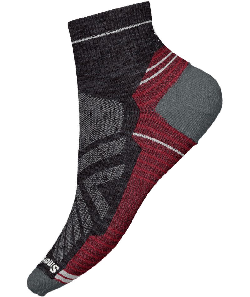 SMARTWOOL MENS HIKE LIGHT CUSHION ANKLE SOCKS, Color: CHARCOAL, Size: LARGE