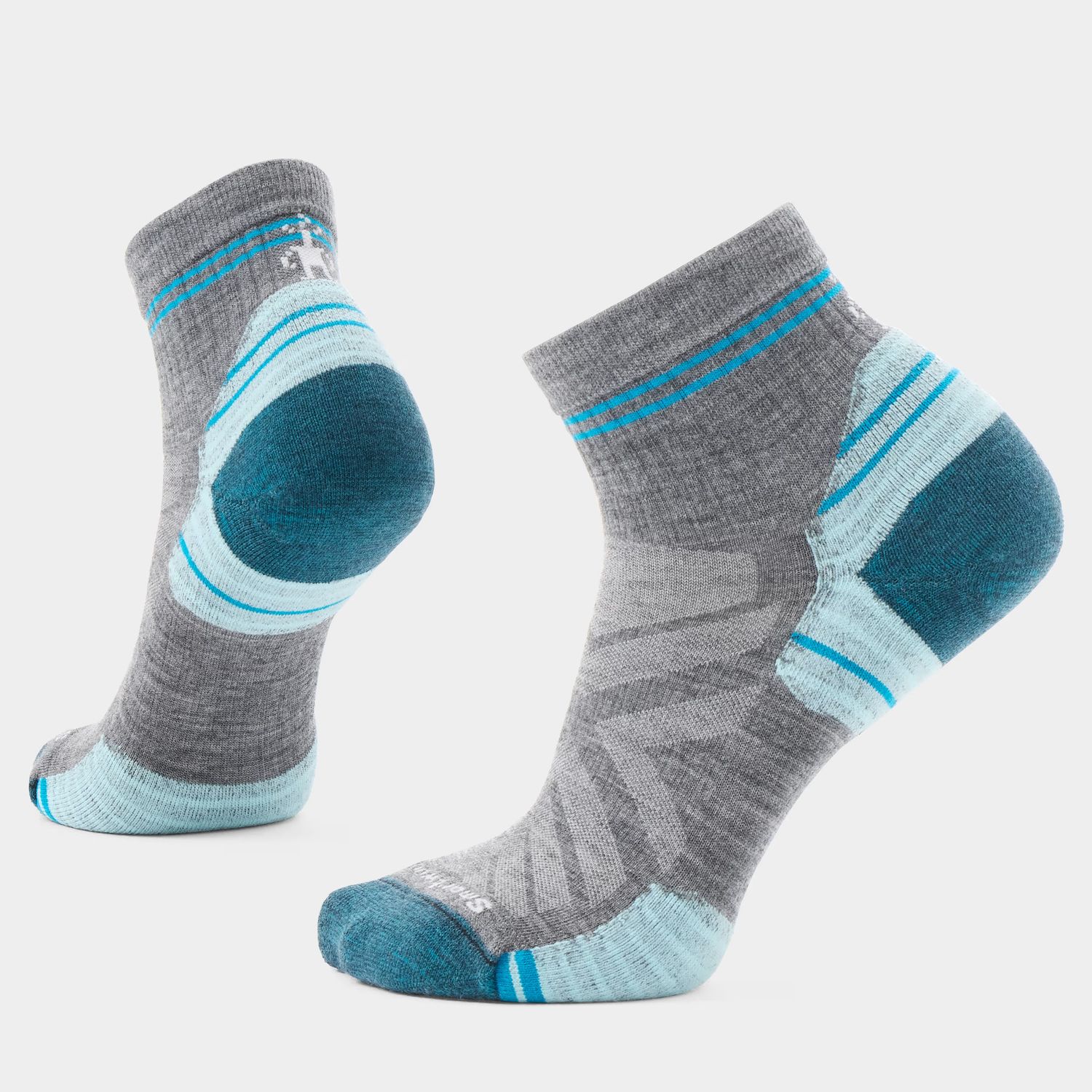 SMARTWOOL WOMENS HIKE TARGETED CUSHION ANKLE SOCKS, Color: MEDIUM GRAY, Size: MEDIUM
