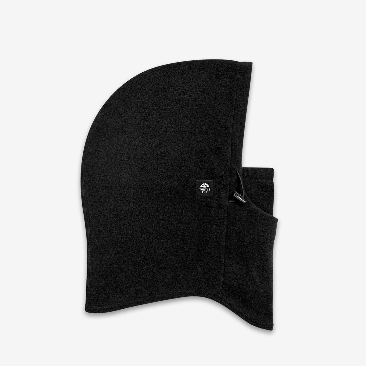 MAIN IMAGE OF TURTLE FUR UNISEX FLEECE ALIEN OVERHOOD BALACLAVA IN BLACK O/S WITH SOFT FLEECE FABRIC