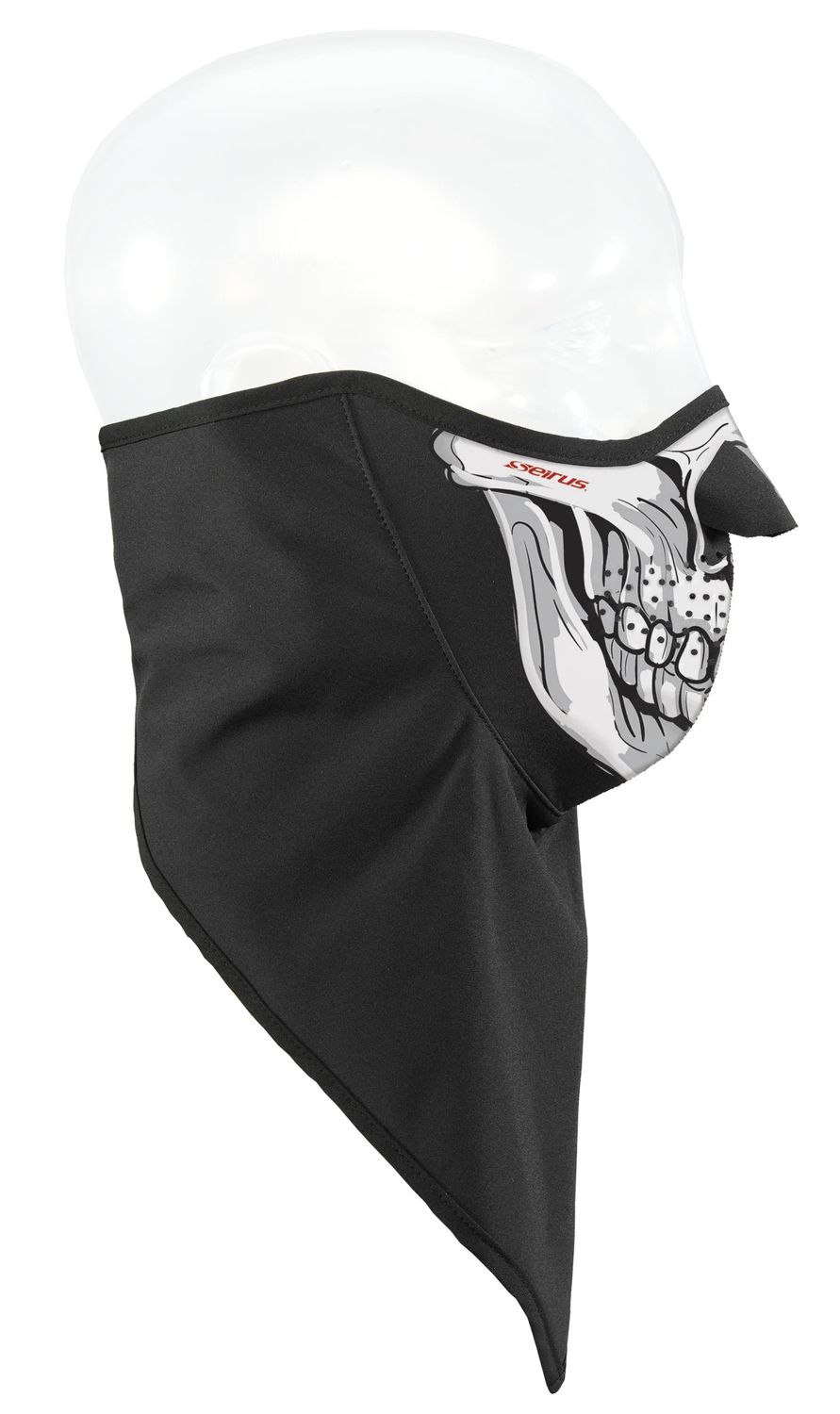 MAIN IMAGE OF SEIRUS UNISEX SOFT SHELL COMBO DANA™ FACE MASK IN SKELETON-BLACK/WHITE S/M WITH LARGE…