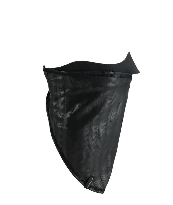 SIDE VIEW OF SEIRUS UNISEX MAGNEMASK™ COMBO SCARF™ FACE MASK FEATURES GOGGLE INTEGRATION AND MAGNET…