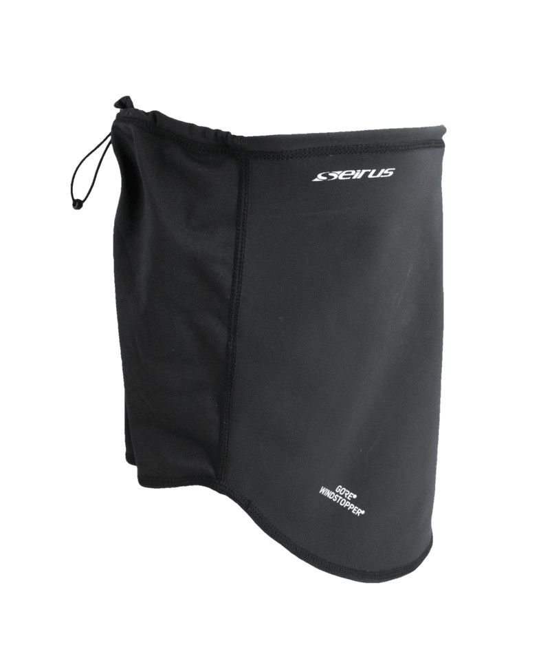 MAIN IMAGE OF SEIRUS UNISEX GORE-TEX® INFINIUM NECK GAITER IN BLACK O/S WITH FULLY WINDPROOF SHELL …