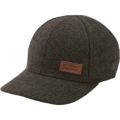 SIDE VIEW OF STORMY KROMER UNISEX CURVEBALL CAP FEATURES ADJUSTABLE LEATHER FOR A PERFECT FIT AND W…