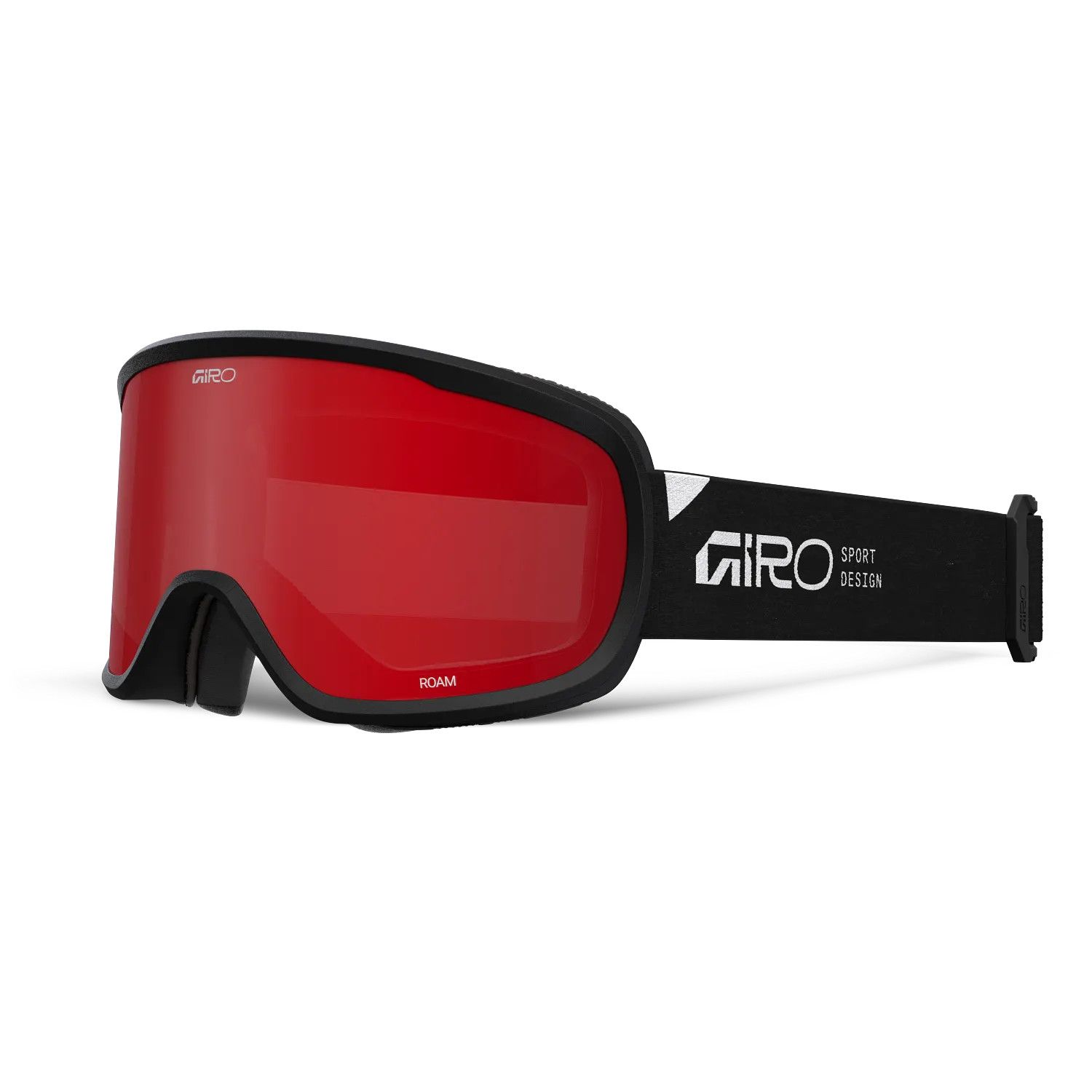 GIRO UNISEX ROAM GOGGLES, Color: BLACK STACKED/AMBER SCARLET/YELLOW