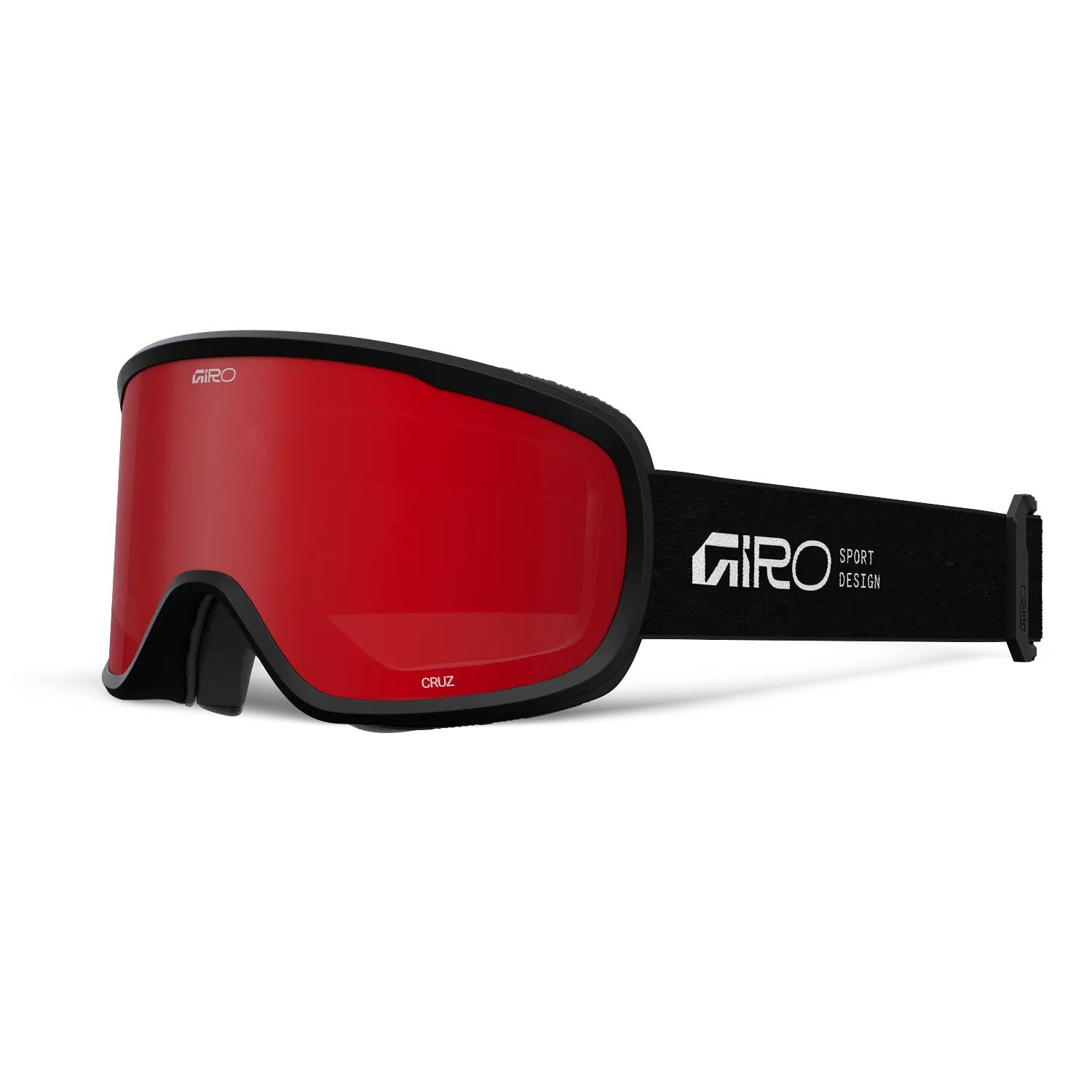 GIRO UNISEX CRUZ GOGGLES, Color: BLACK STACKED/AMBER SCARLET