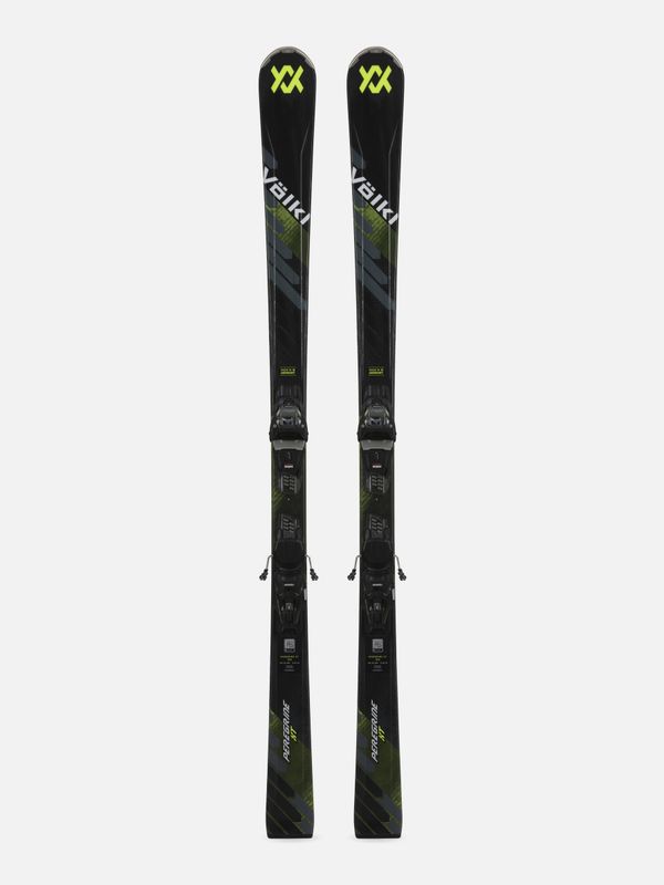 TOPSHEET VIEW OF VOLKL UNISEX PEREGRINE XT + VMOTION 10 DOWNHILL SKIS FEATURES EASY TURN INITIATION…
