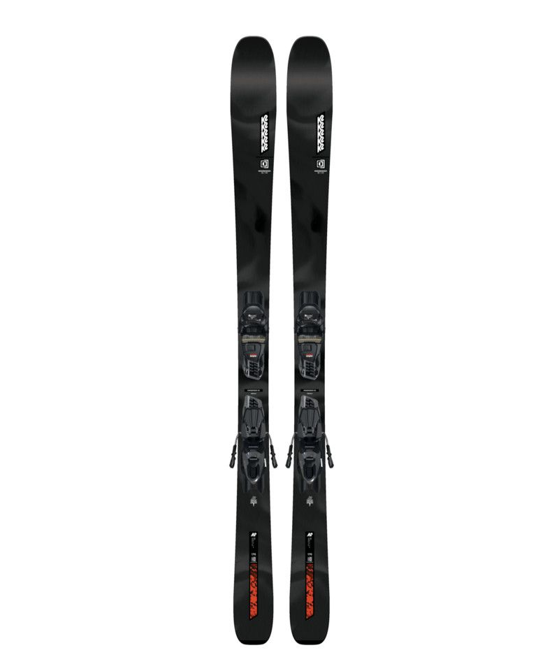 K2 MENS MINDBENDER 85 QUIKCLIK DOWNHILL SKIS 26, Color: BLACK/RED/WHITE, Size: 156