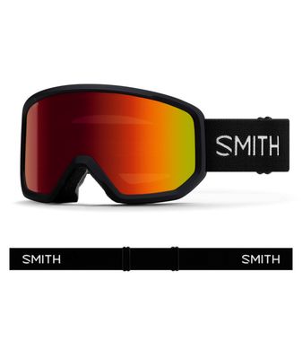 FRONT VIEW OF SMITH UNISEX TRANSFER GOGGLES FEATURES IMPACT RESISTANCE AND ANTI-FOG INNER LENS FOR …