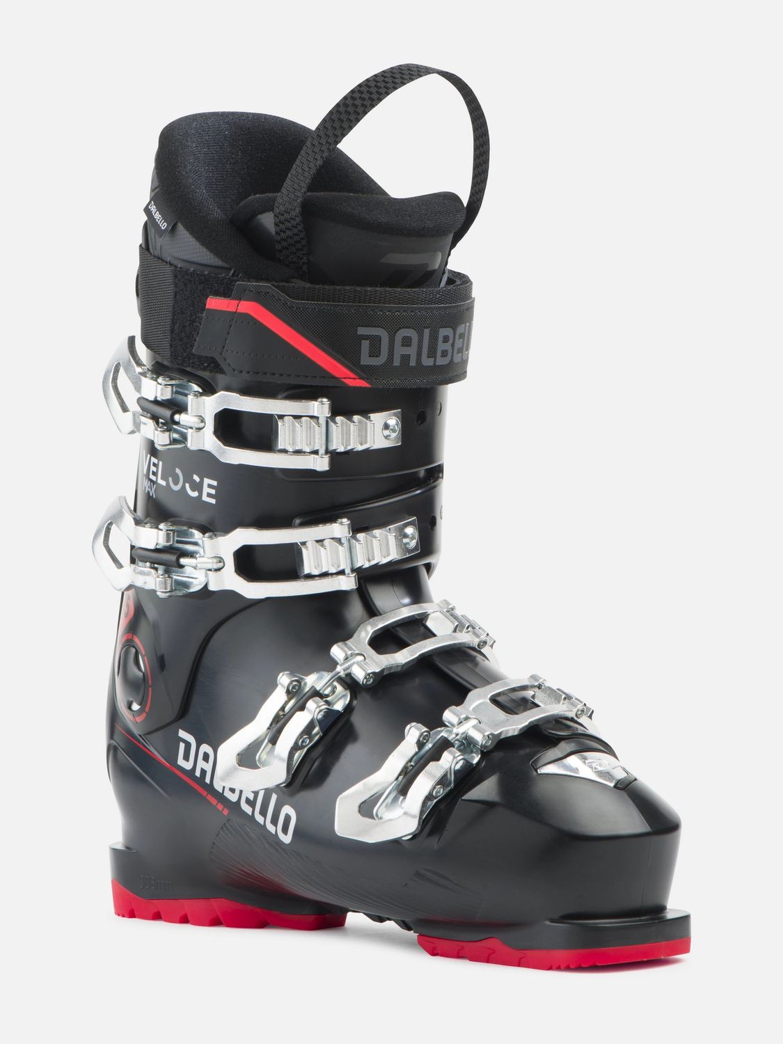 DALBELLO MENS VELOCE MAX 75 DOWNHILL SKI BOOT 26, Color: BLACK/BLACK, Size: 26.5