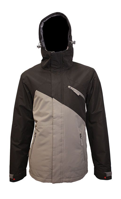 TURBINE MENS FLYWAY WINTER JACKET 26, Color: BLACK/SLATE, Size: SMALL