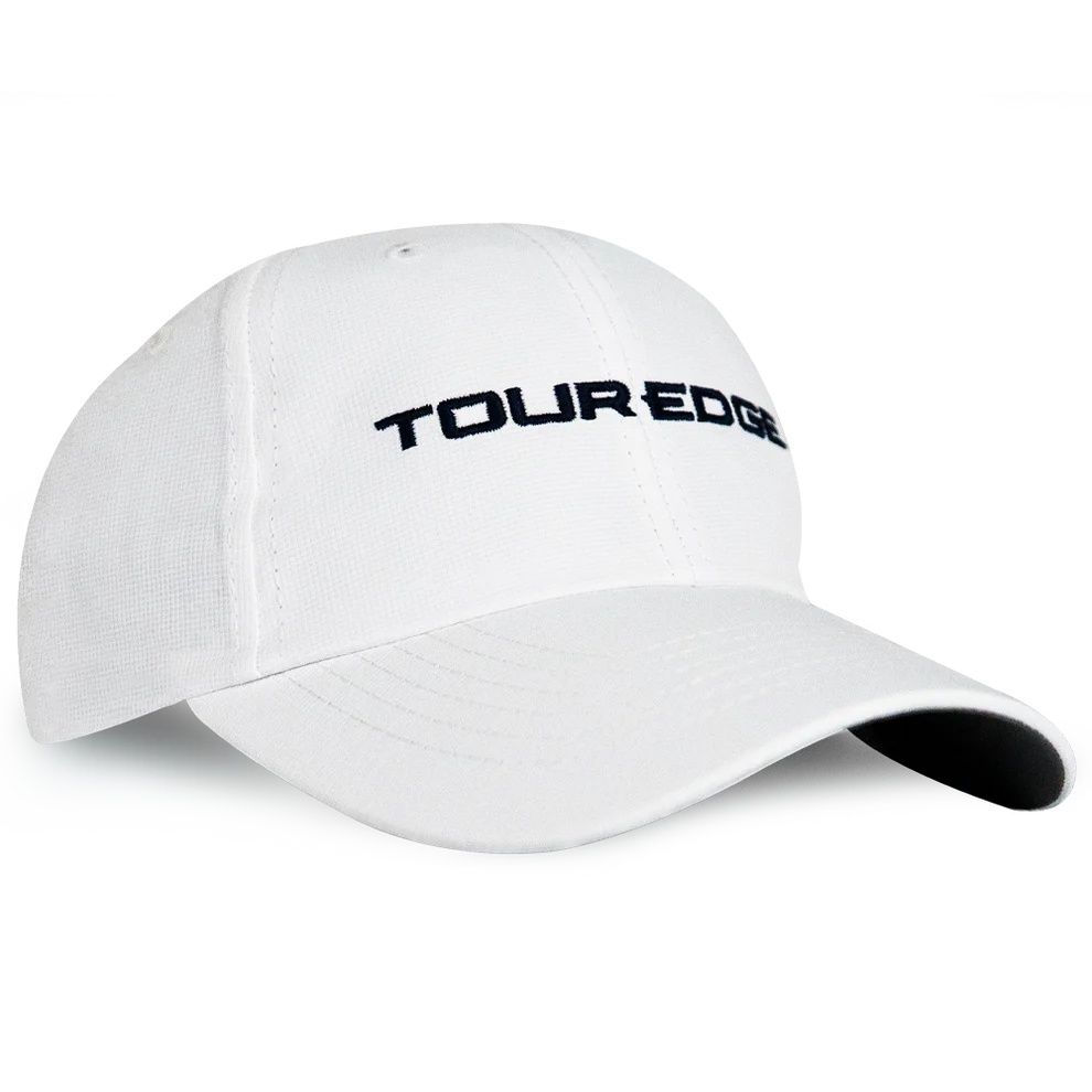 TOUR EDGE UNISEX IMPERIAL CLASSIC PERFORMANCE GOLF HAT 26, Color: WHITE, Size: ADJUSTABLE