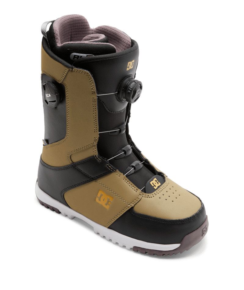DC MENS CONTROL SNOWBOARD BOOTS 25, Color: BROWN/BLACK/WHITE, Size: 7.5