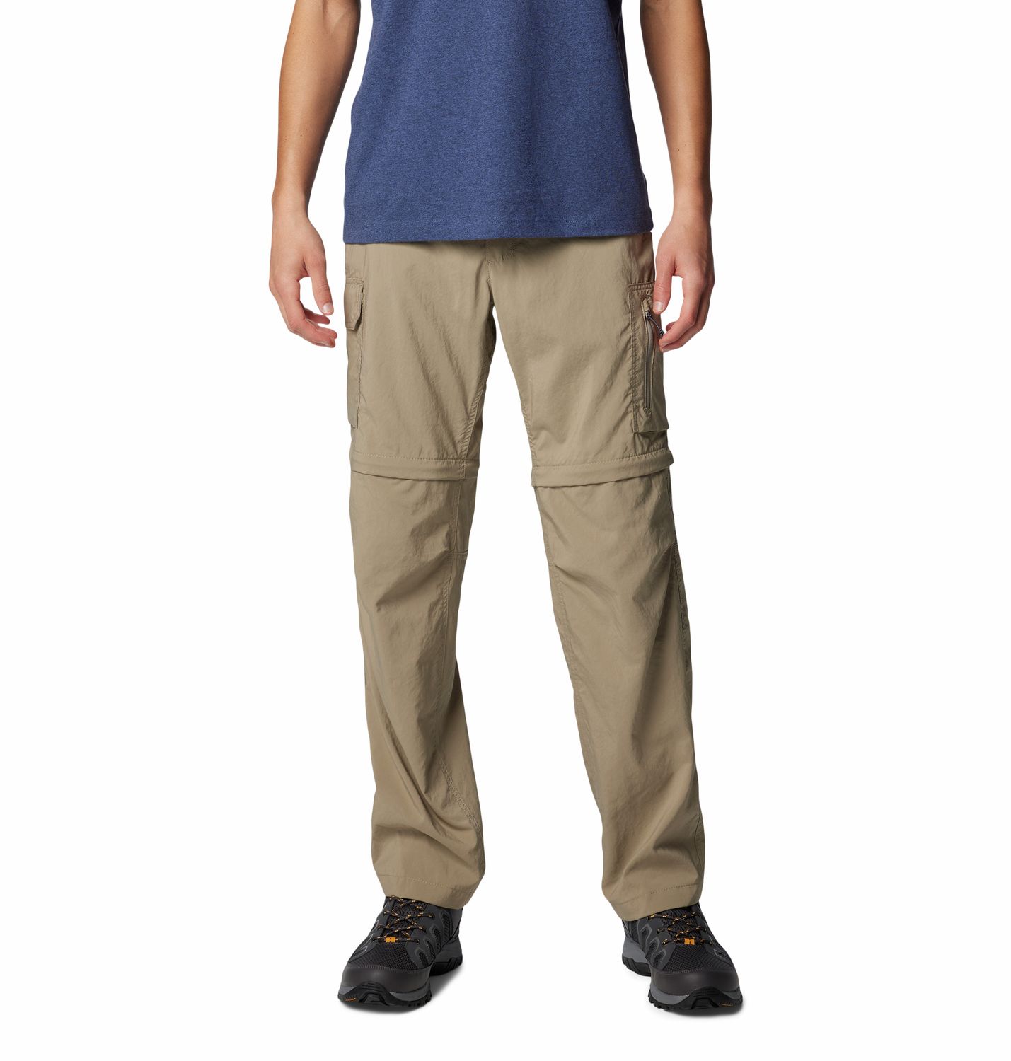 COLUMBIA MENS SILVER RIDGE™ UTILITY CONVERTIBLE PANT, Color: TUSK, Size: 30, Length: 32