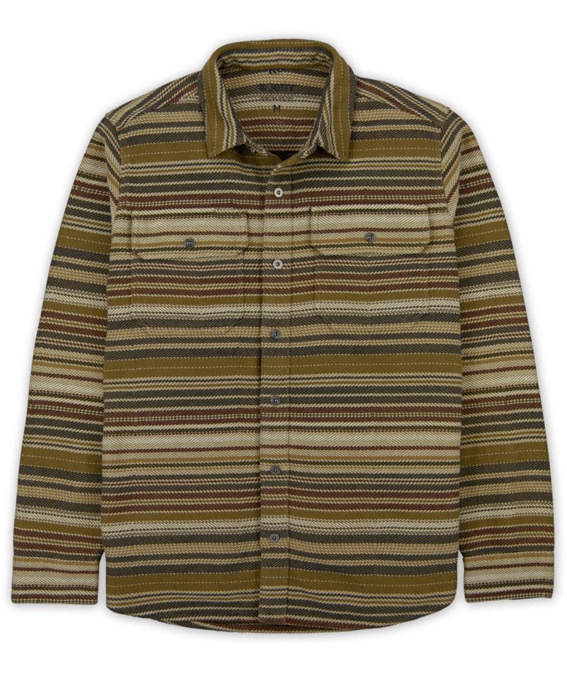 MAIN IMAGE OF JETTY MENS HORIZON HEAVY-DUTY FLANNEL IN BROWN MEDIUM WITH LARGE DOUBLE CHEST POCKETS…