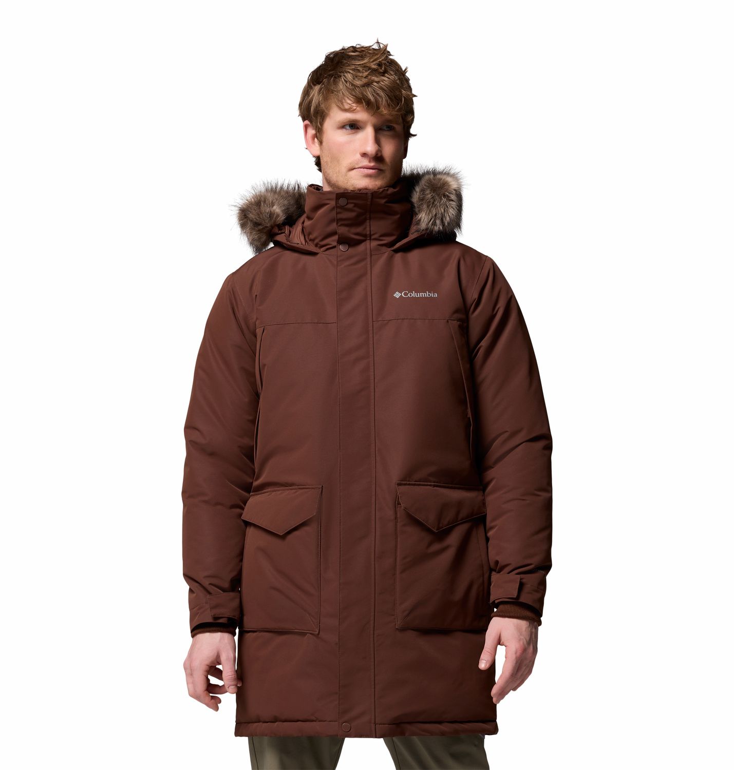 MAIN IMAGE OF COLUMBIA MENS CAPE RIDGE™ PARKA IN TOBACCO MEDIUM WITH BREATHABLE WATERPROOFING AND M…