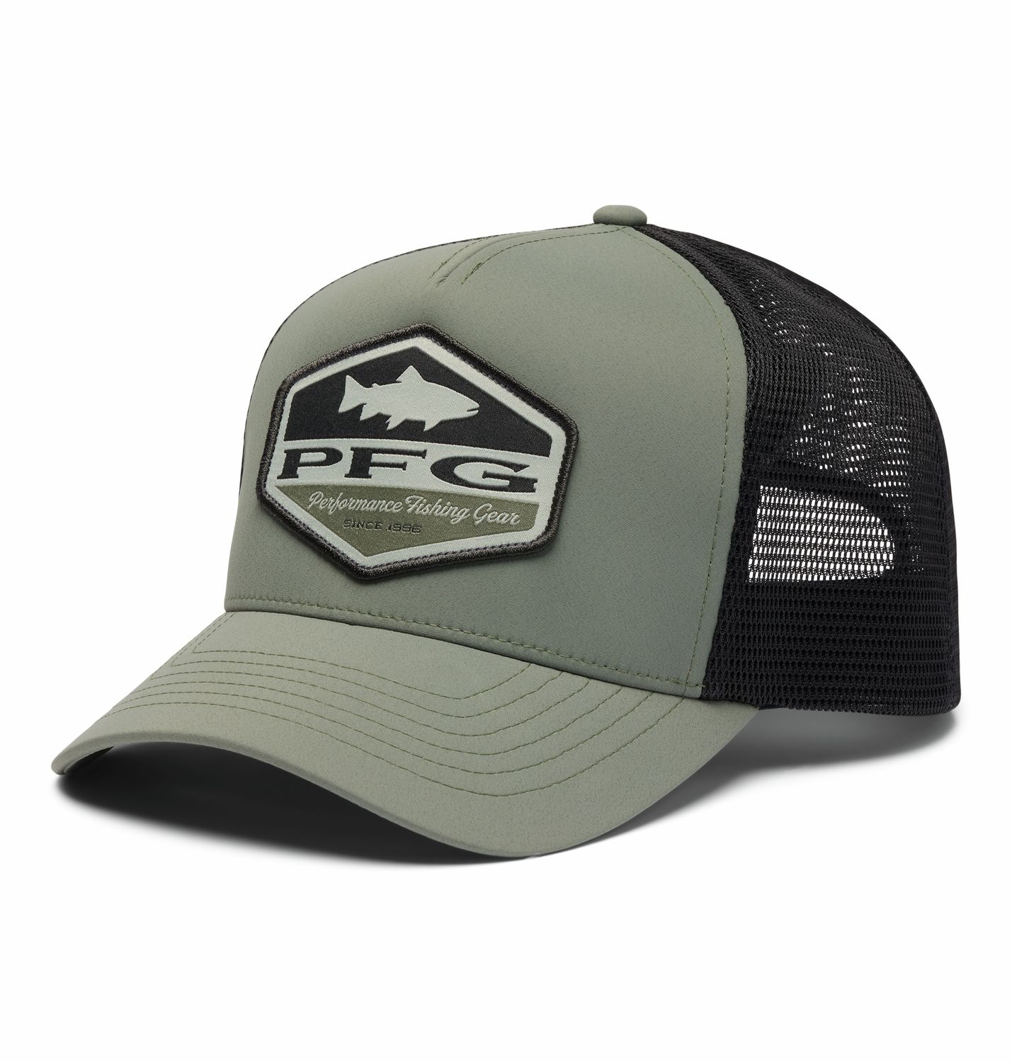 COLUMBIA UNISEX PFG BIG HAUL™ SNAP BACK CAP, Color: CYPRESS/BLACK, Size: O/S