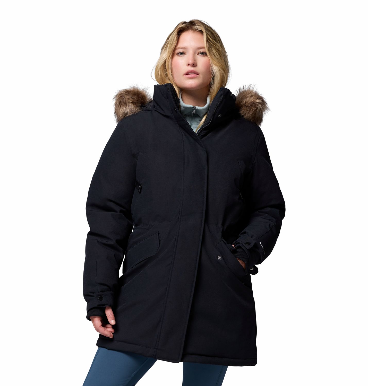 MAIN IMAGE OF COLUMBIA WOMENS MILLRIDGE™ PARKA IN BLACK MEDIUM WITH BREATHABLE WATERPROOFING AND WA…