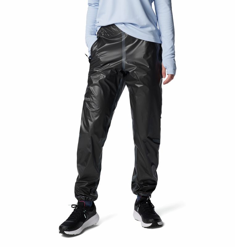 FRONT VIEW OF COLUMBIA WOMENS OUTDRY EXTREME™ WYLDWOOD™ RAIN PANT FEATURES BREATHABLE WATERPROOFING…